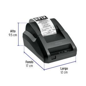 Impresora térmica de recibos 58 mm, USB+BT, corte manual - Imagen 4