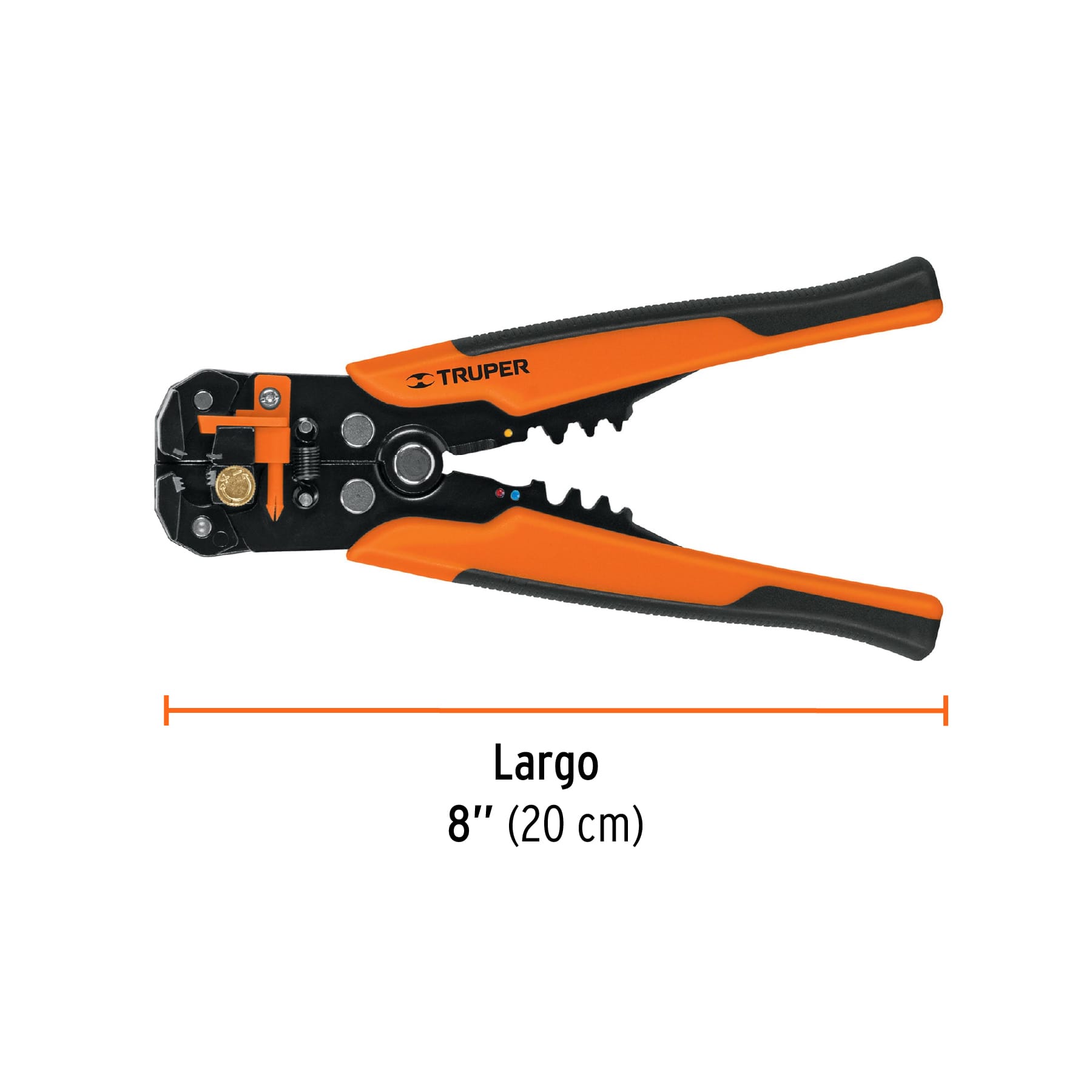 Pinza 8' pela cables automática, 22 a 10 AWG, TRUPER - Imagen 4