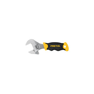 Alternative view of Llave ajustable (perico corto) 6' cromada con grip, PRETUL