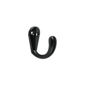 Gancho sencillo tipo perchero, 4 cm, negro, HERMEX