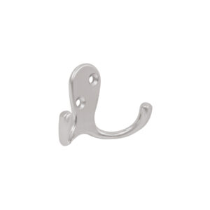 Gancho doble tipo perchero, 7 cm, cromo mate, HERMEX - Imagen 2
