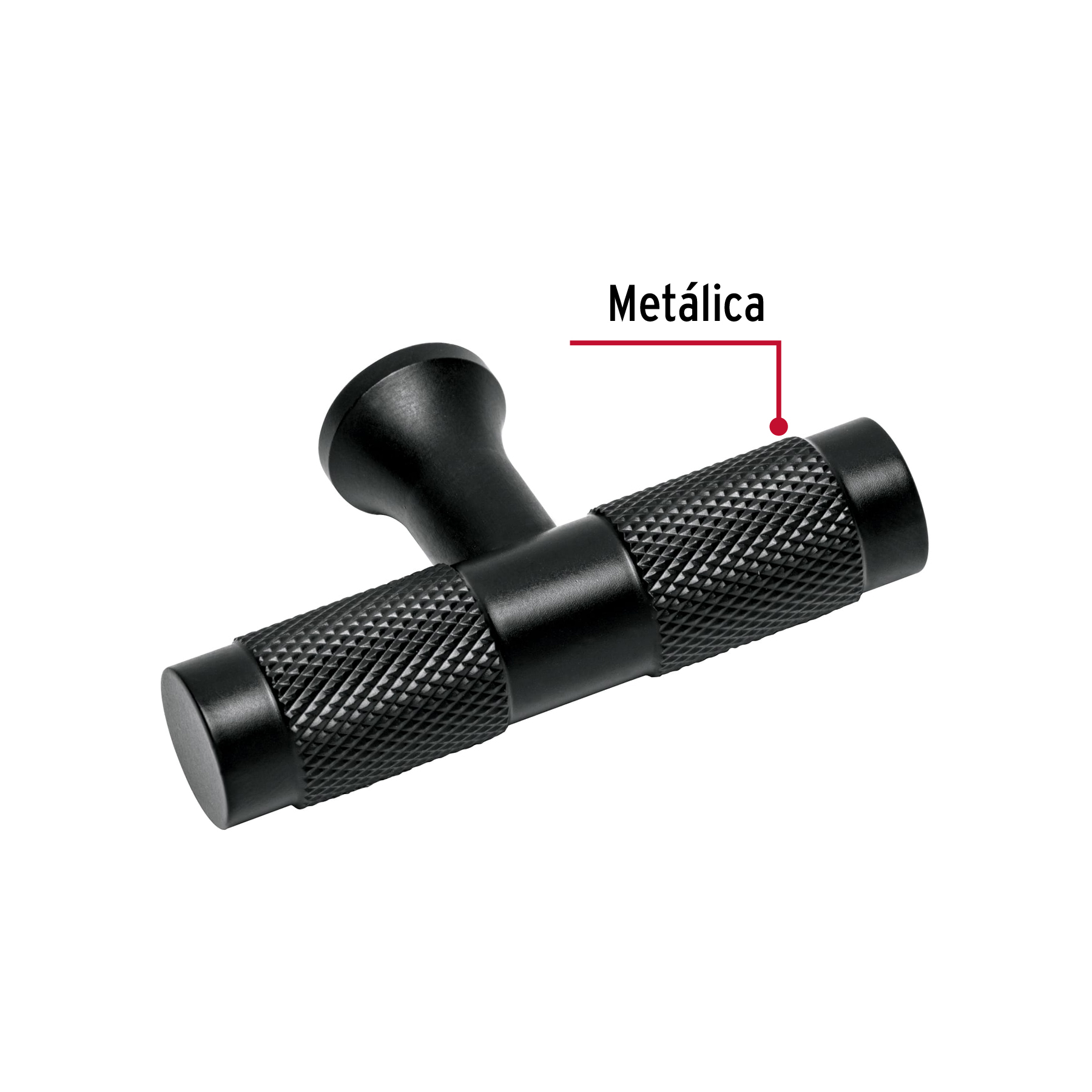 Perilla metálica estilo 'Segovia', negro, HERMEX - Imagen 3