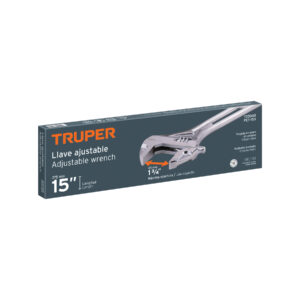 Llave ajustable (perico) 15' cromada, TRUPER - Imagen 5