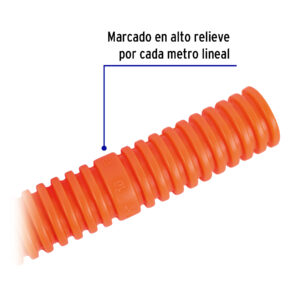 Metro de poliducto 1/2' corrugado flex. s/guía, rollo 100 m - Imagen 4