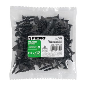 100 pijas #12 x 1-1/4'cabeza plana phillips multiusos - Imagen 4