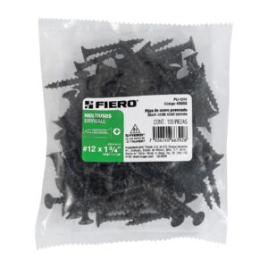 100 pijas #12 x 1-3/4'cabeza plana phillips multiusos - Imagen 4
