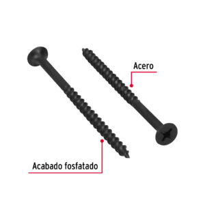 100 pijas #12 x 3-1/2'cabeza plana phillips multiusos - Imagen 3
