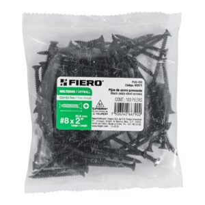 100 pijas #8 x 2'cabeza plana phillips multiusos cuerda fina - Imagen 4