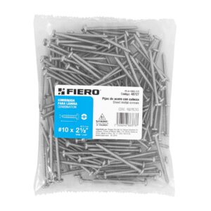 Bolsa con 150 pijas para lámina, #10 x 2-1/2', FIERO - Imagen 5