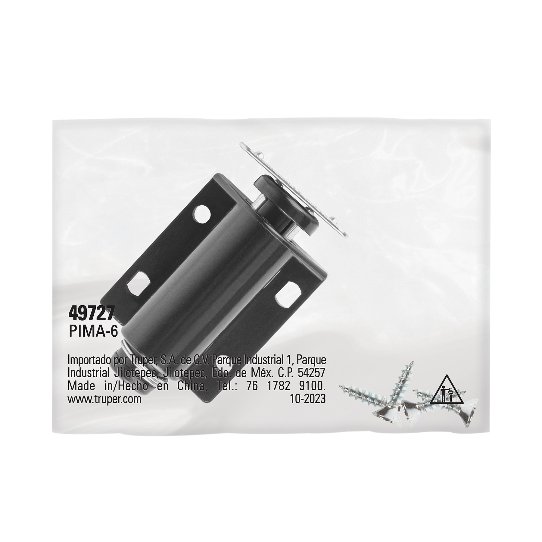 Pistón Magnético para puerta / cajón, negro. HERMEX - Imagen 6
