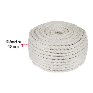 Piola de algodón de 10 mm, rollo, natural, 1 kg, FIERO - Imagen 4