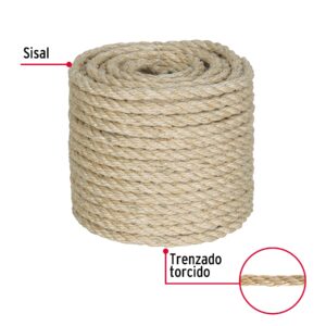 Piola de Sisal (henequén) de 10 mm x 30 m natural, FIERO - Imagen 3