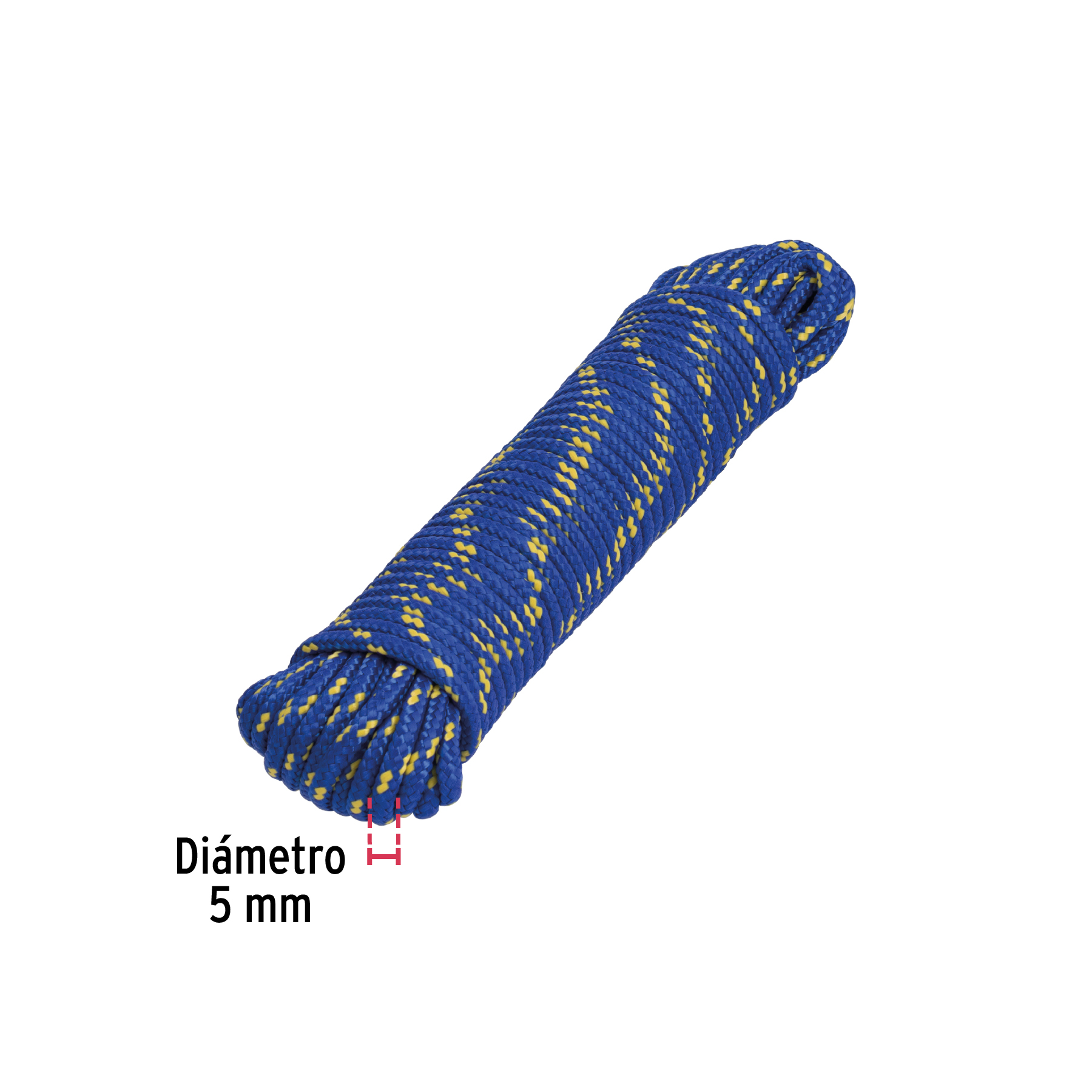 Piola de polipropileno trenzada de 5mm x 15m en madeja - Imagen 4