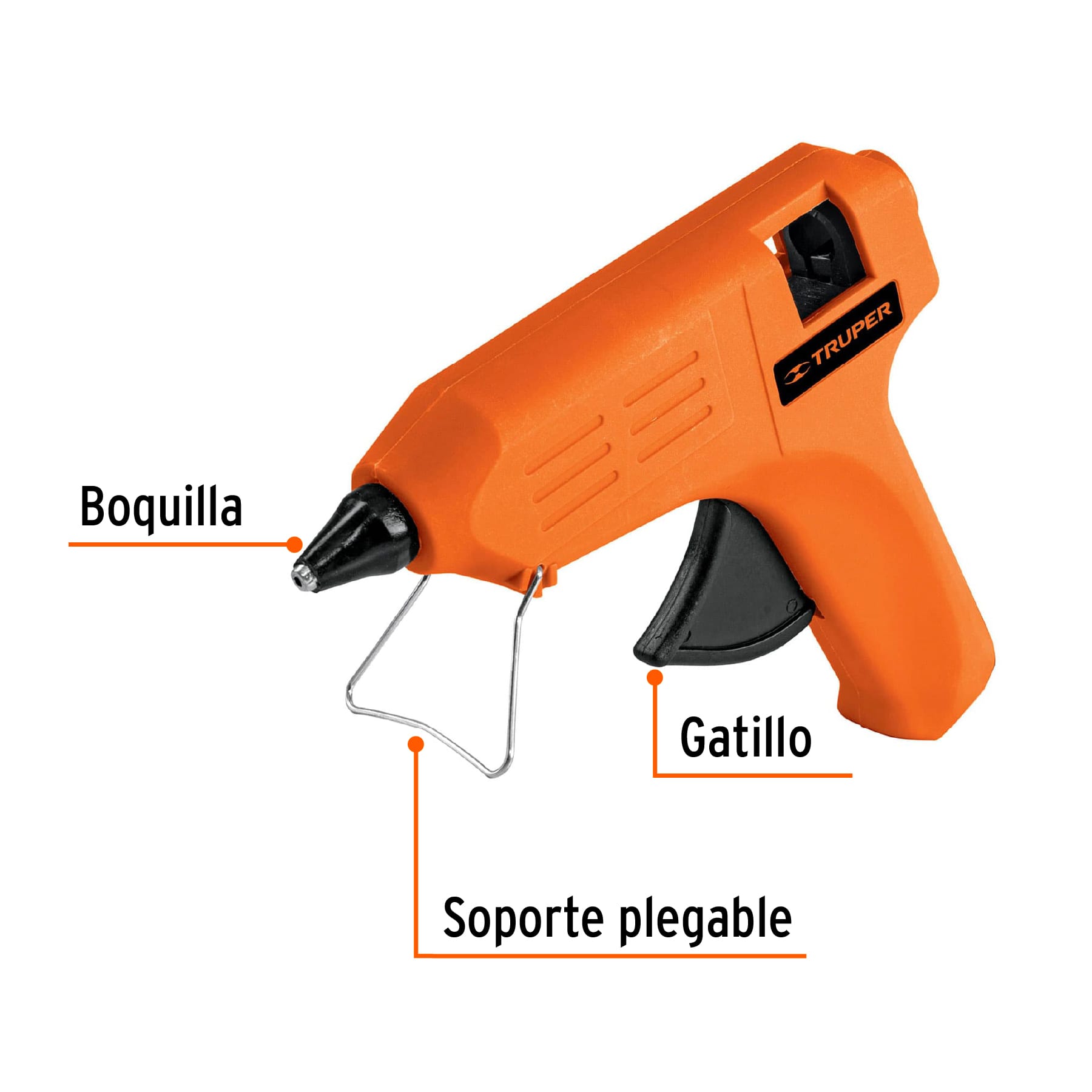 Pistola eléctrica de 25W para silicón de 1/2', 220V, TRUPER - Imagen 3