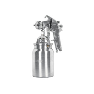 Pistola p/pintar succión HVHP vaso alum, 1.8mm, 3 vál TRUPER