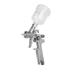 Pistola p/retoque gravedad HVLP vaso plástico, 1 mm, TRUPER - Imagen 2