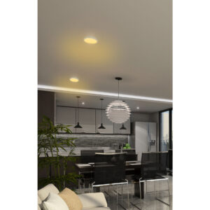 Luminario LED plafón 6W 3000K, redondo, blanco, VOLTECK - Imagen 6