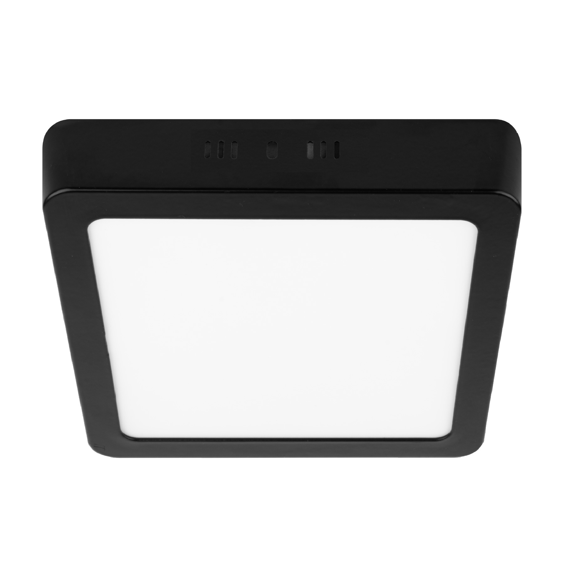 Luminario LED plafón 12W 6500K, cuadrado, negro, VOLTECK - Imagen 2