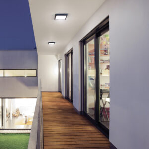 Luminario LED plafón 18W 6500K, cuadrado, negro, VOLTECK - Imagen 5