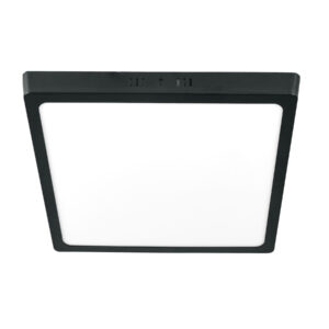 Alternative view of Luminario LED plafón 24W 6500K, cuadrado, negro, VOLTECK