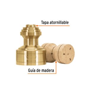Plomada de latón 16 oz tipo Guatemala, TRUPER - Imagen 3
