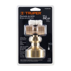Plomada de latón 32 oz tipo Guatemala, TRUPER - Imagen 5