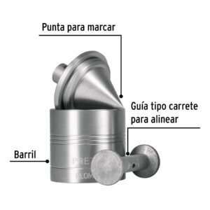 Plomada metálica de 675 g con centro, PRETUL - Imagen 3