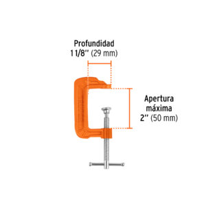 Prensa 2' de hierro dúctil para carpintería, TRUPER - Imagen 3
