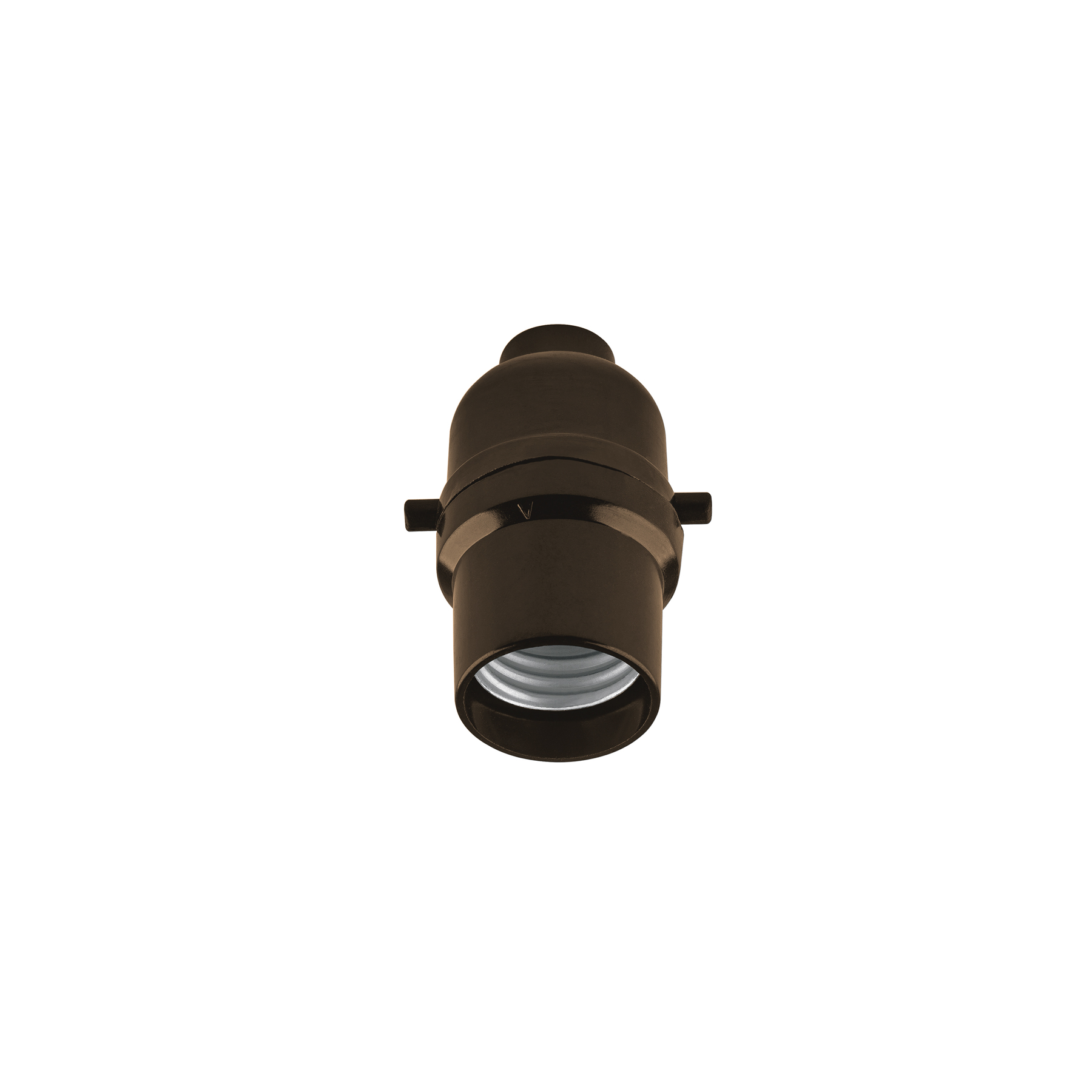 Portalámpara de baquelita, con interruptor de barra, VOLTECK - Imagen 2