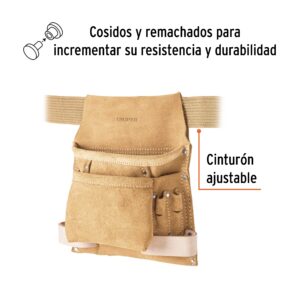 Porta herramientas de carnaza con 10 compartimentos, TRUPER - Imagen 3
