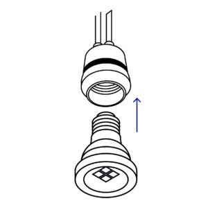 Portalámpara de PVC para intemperie, VOLTECK - Imagen 3