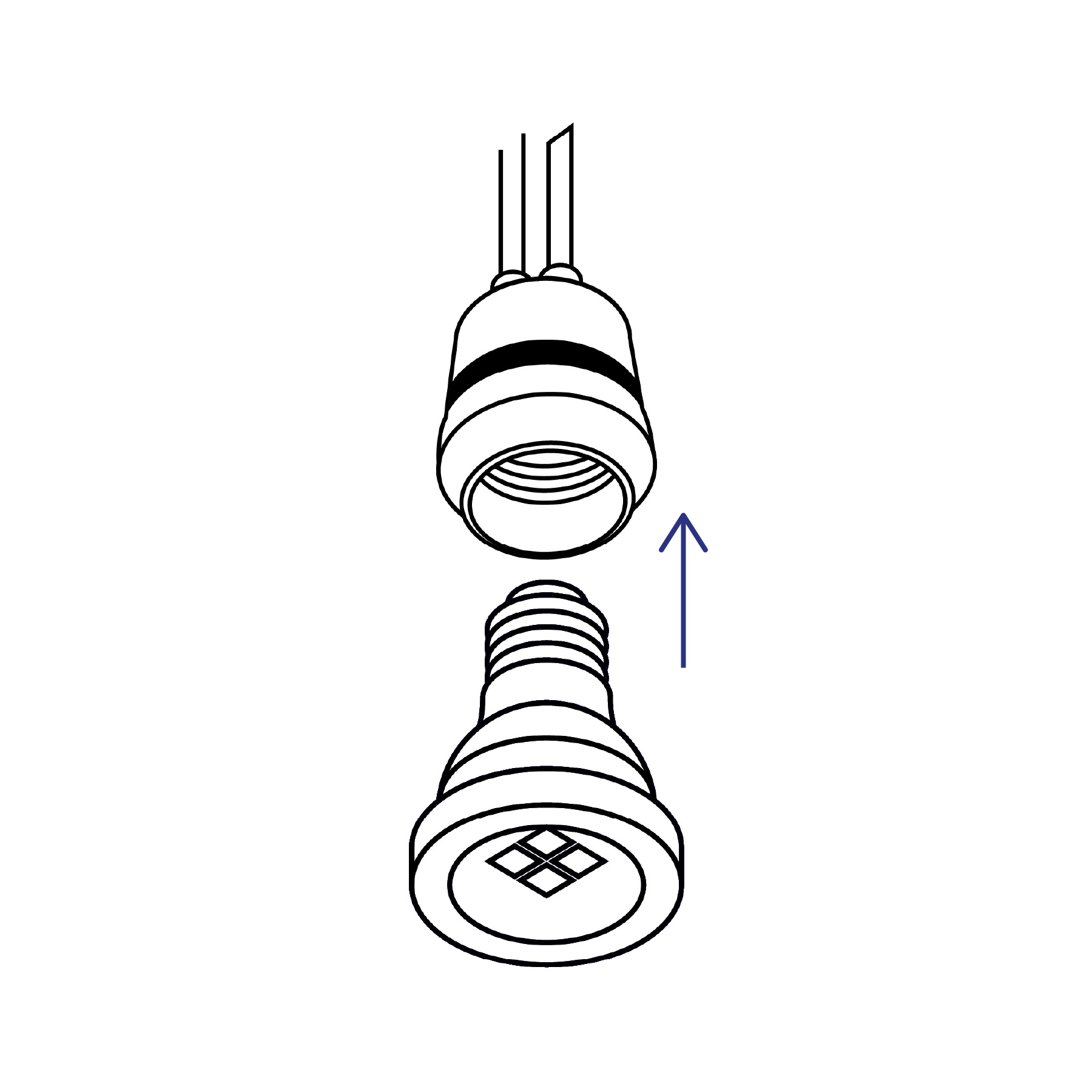 Portalámpara de PVC para intemperie, VOLTECK BASIC - Imagen 4