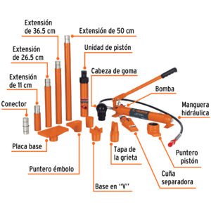 Porto power hidráulico de 10 ton, TRUPER - Imagen 4