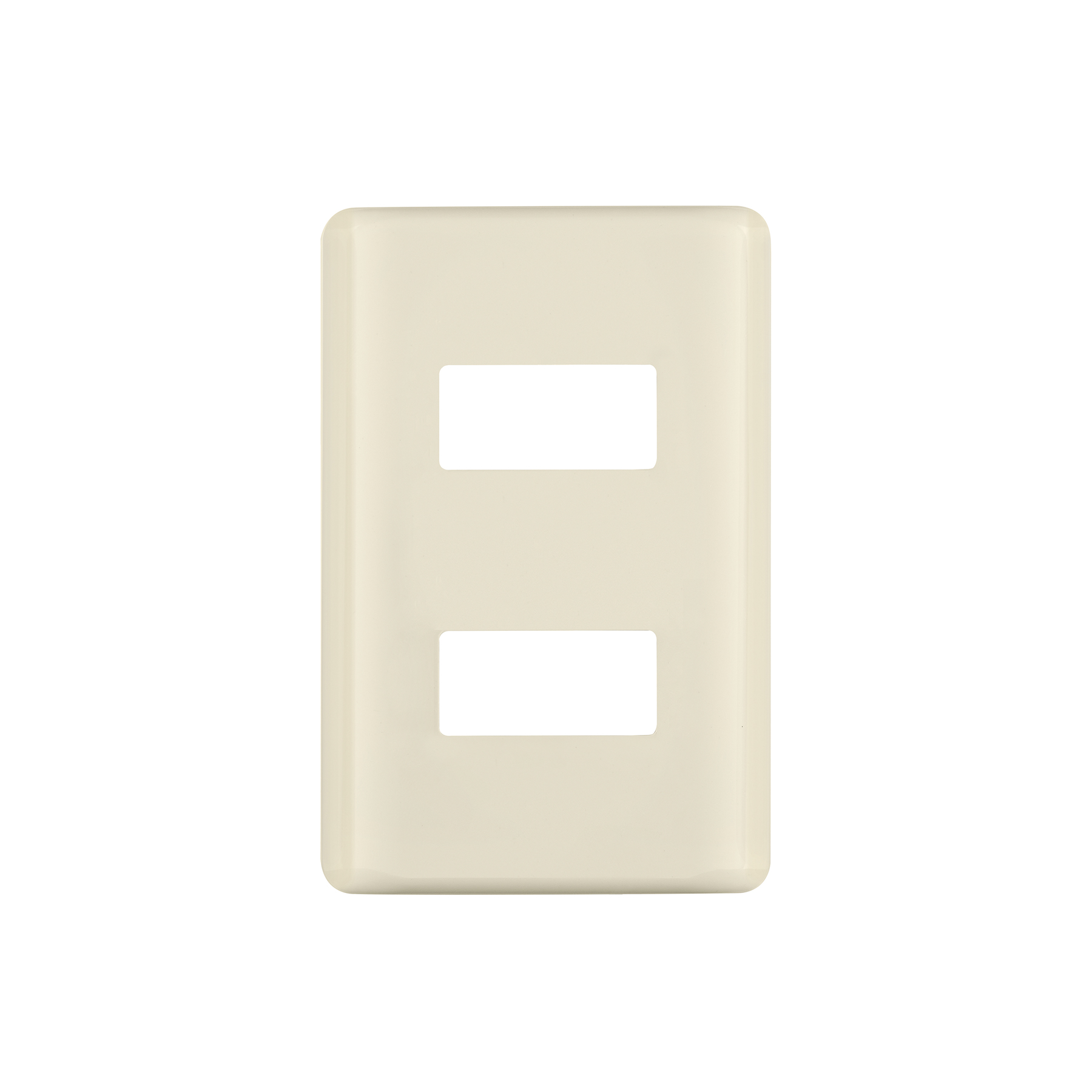 Placa 2 módulos, marfil, línea VOLTECK BASIC - Imagen 2