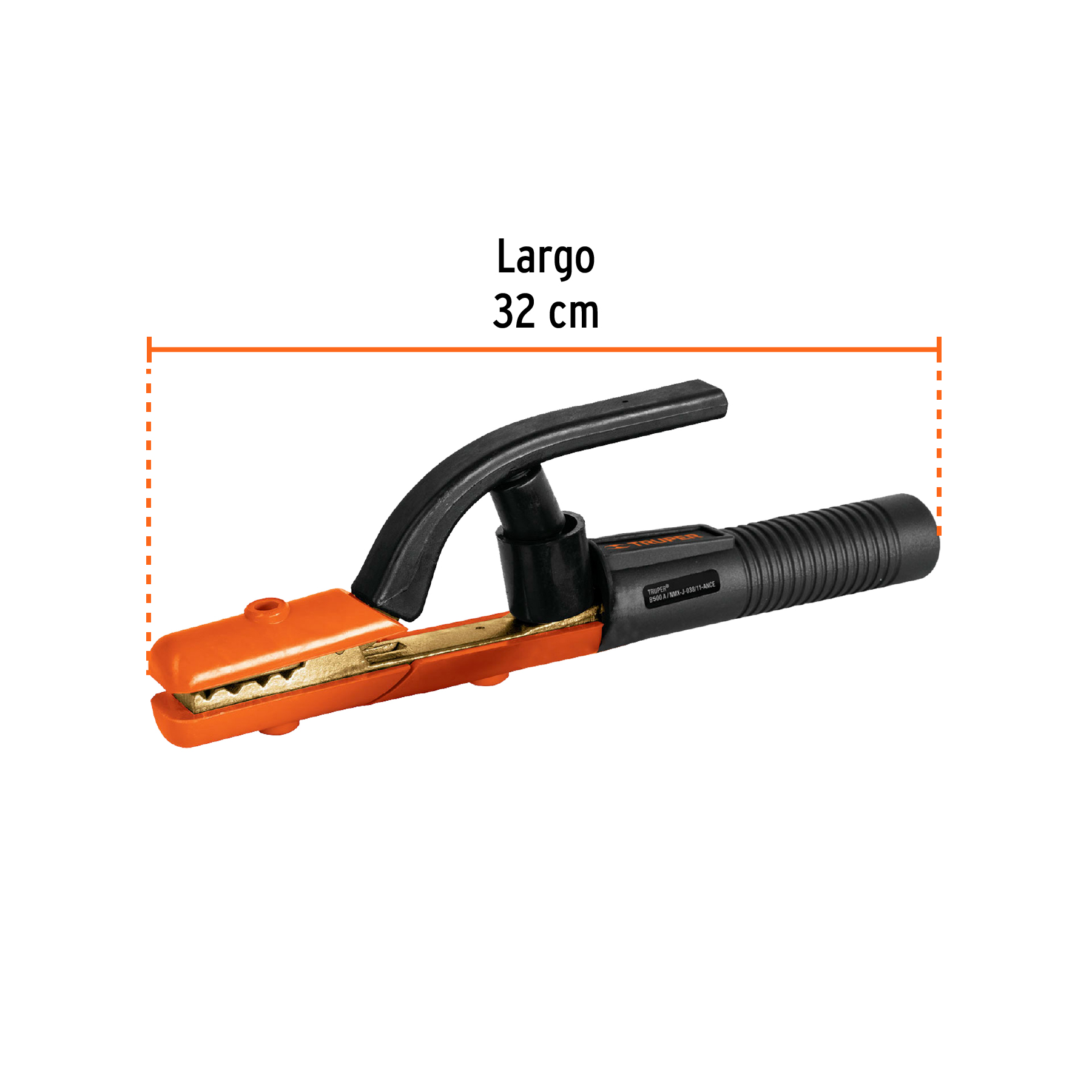 Pinza porta electrodo de 500 A, TRUPER - Imagen 4