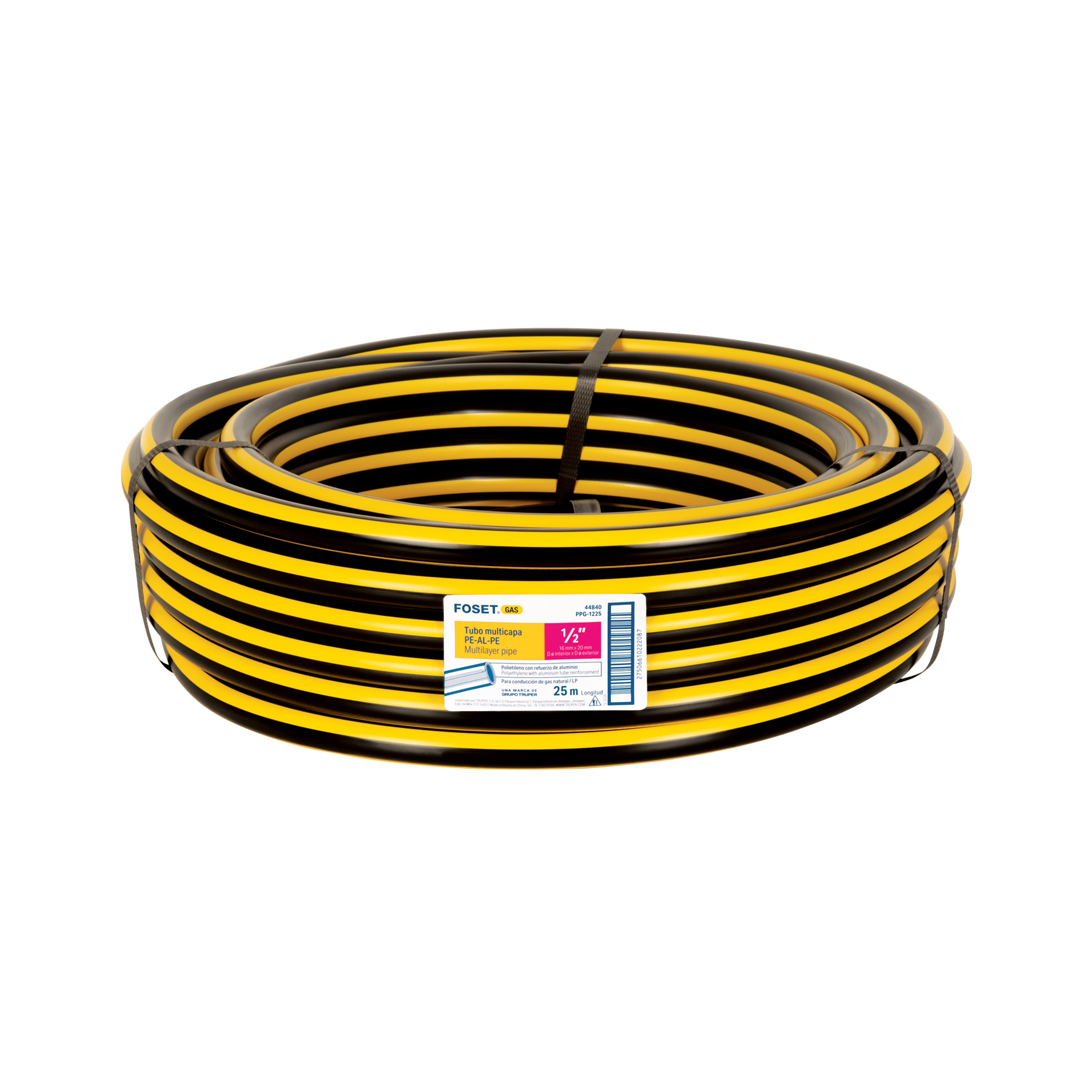 Metro de manguera para gas, 1/2' PE-AL-PE en rollo de 25m - Imagen 2