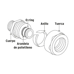 Codo 90° para PEALPE, 3/4', FOSET - Imagen 5