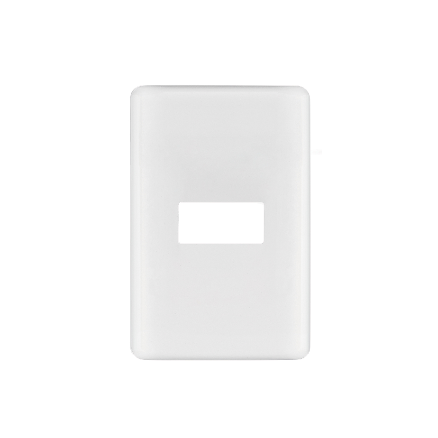 Placa 1 módulo de ABS, blanca, VOLTECK BASIC - Imagen 2