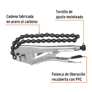 Pinza de presión 8' de cadena, TRUPER - Imagen 3