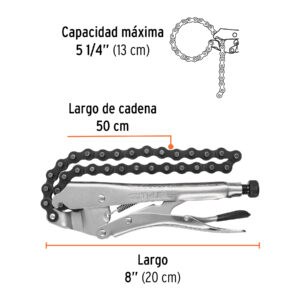 Pinza de presión 8' de cadena, TRUPER - Imagen 4