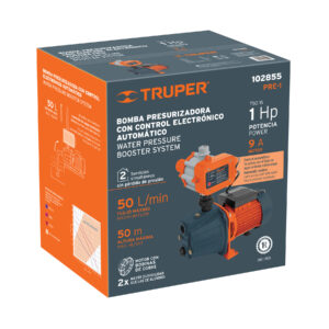 Bomba presurizadora jet hierro 1 HP con control, TRUPER - Imagen 5