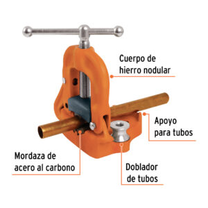 Prensa de yugo para tubo 2', cuerpo de hierro nodular - Imagen 3