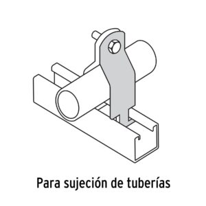 Abrazadera para perfil monocanal de 1/2 ', VOLTECK - Imagen 4
