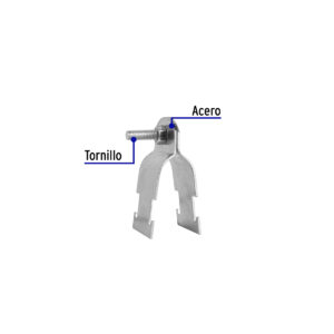 Abrazadera para perfil monocanal de 1', VOLTECK - Imagen 3
