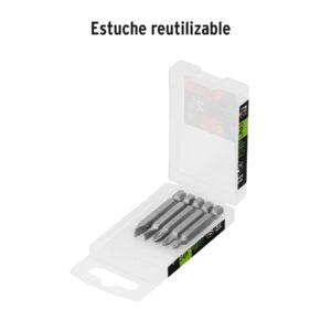 Estuche con 5 puntas de cruz y planas largo 2', EXPERT - Imagen 3