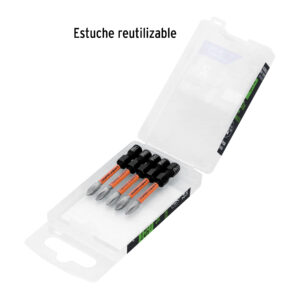 Estuche con 5 puntas de cruz PH1 de impacto largo 2' - Imagen 6