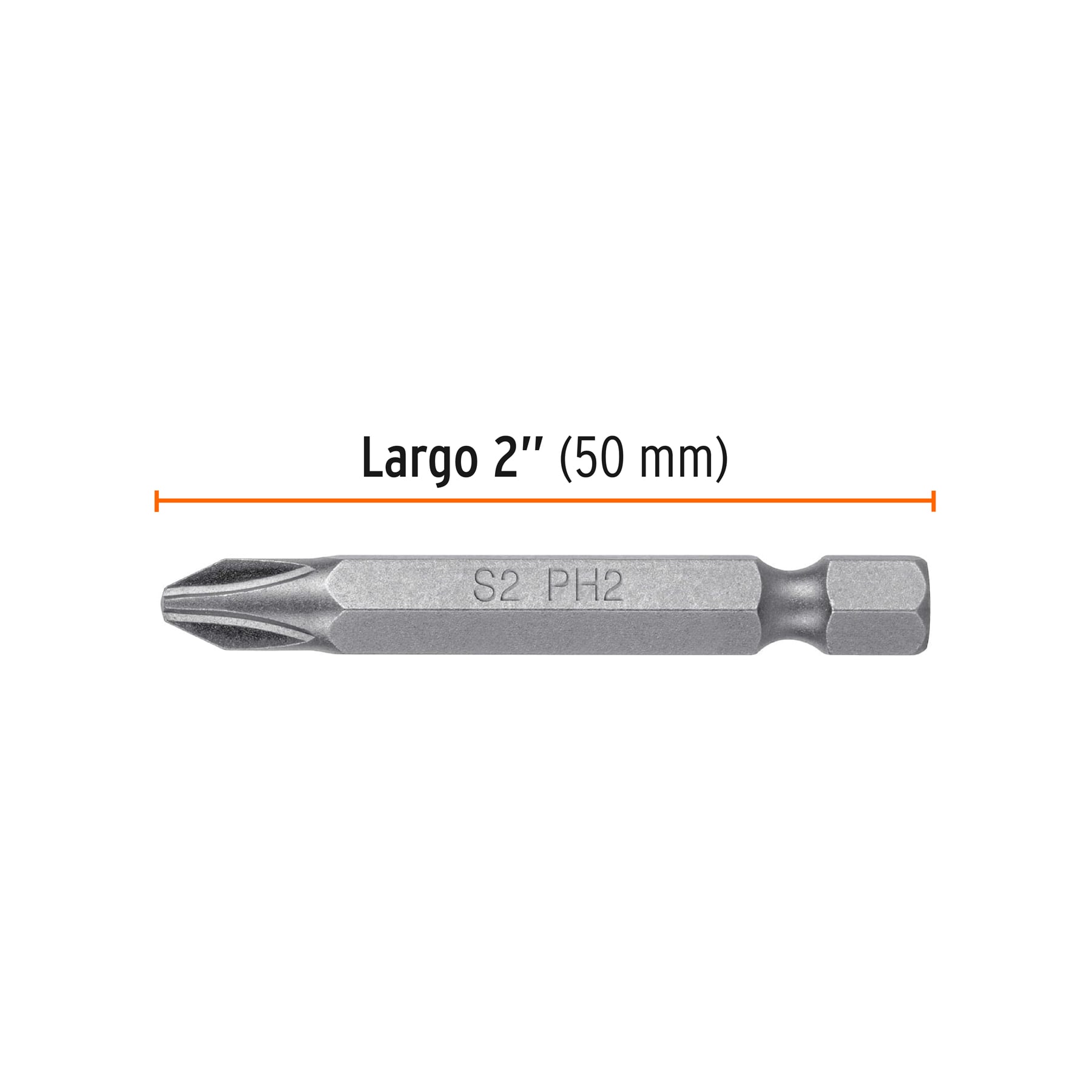 Estuche con 50 puntas de cruz PH2 largo 2', TRUPER EXPERT - Imagen 4