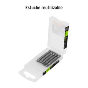 Estuche con 5 puntas pozidriv PZ2 largo 2', TRUPER EXPERT - Imagen 5
