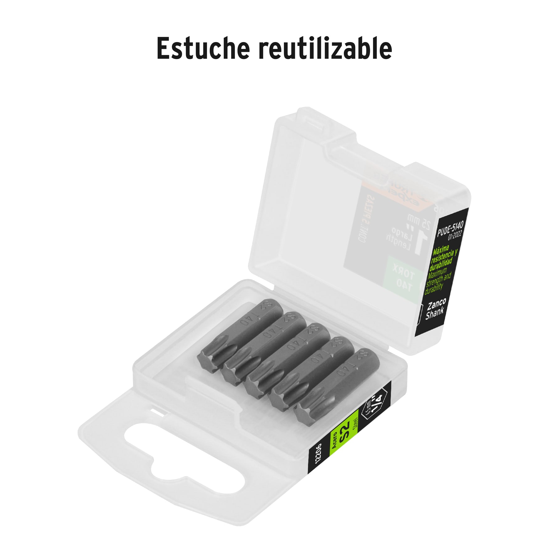 Estuche con 5 puntas torx T40 largo 1', TRUPER EXPERT - Imagen 5