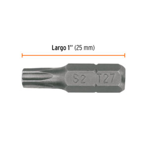 Estuche con 5 puntas torx T27 con seguro largo 1', EXPERT - Imagen 4